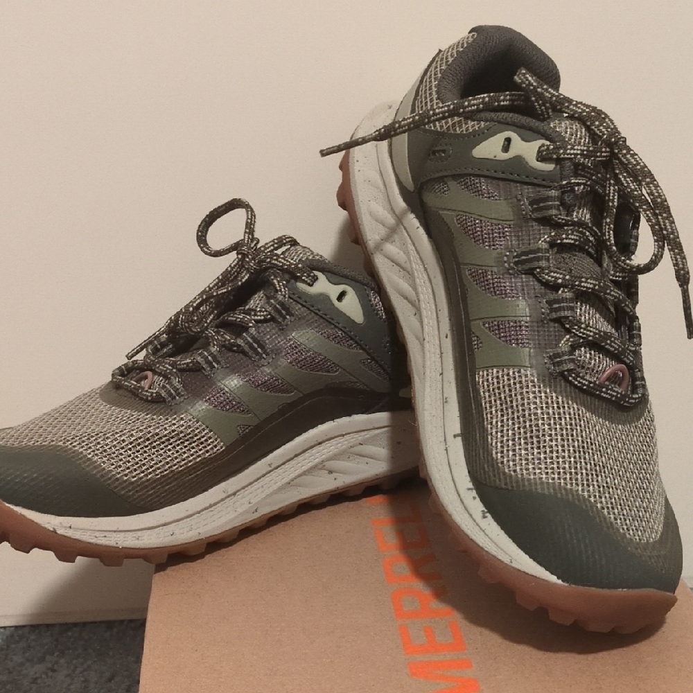 💋Merrell Antora 3 Olive and Charcoal Outdoor Sneakers